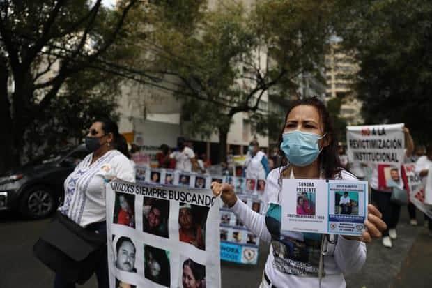Familiares de desaparecidos en México protestan por ineficacia de autoridades