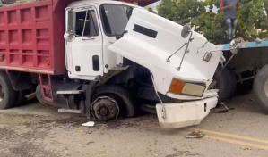 Humareda en finca de arroz provoca accidente m&uacute;ltiple en Montecristi