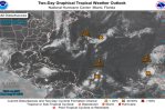 Aumenta a 60 % probabilidad de que zona de aguaceros se convierta en ciclón tropical Aumenta a 60 % probabilidad de que zona de aguaceros se convierta en ciclón tropical