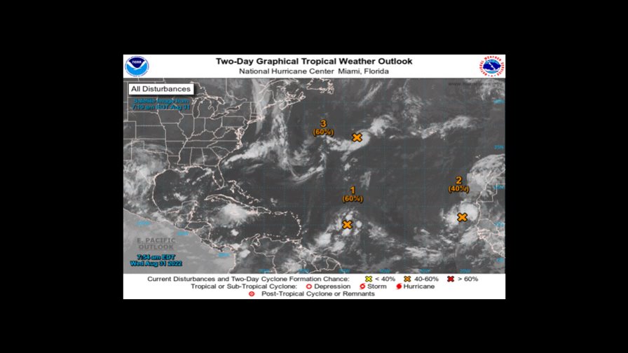 Aumenta a 60 % probabilidad de que zona de aguaceros se convierta en ciclón tropical