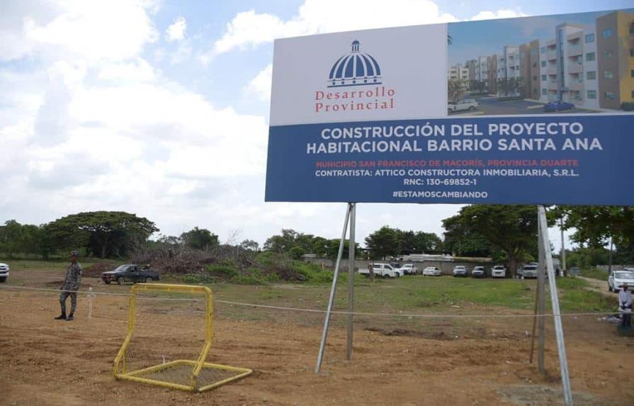 Gobierno arranca con la construcción de apartamentos para familias desalojadas en SFM