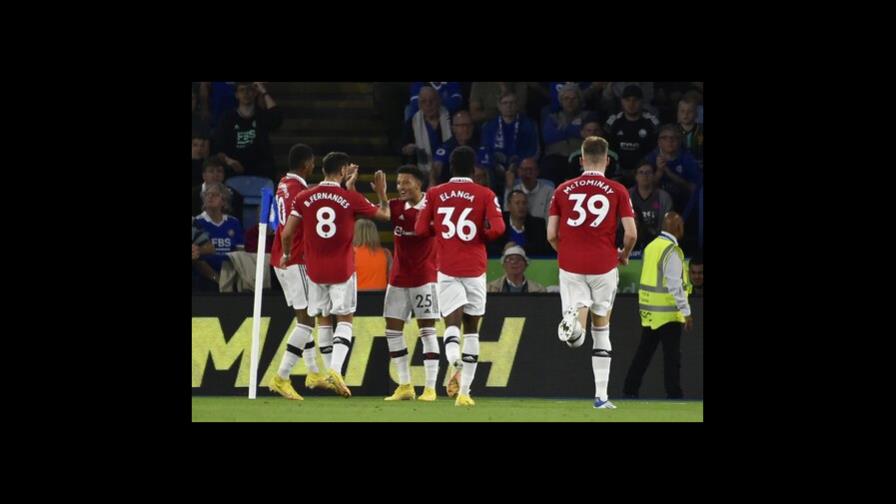 Man United vence a Leicester; logra 3er triunfo en la Premier
