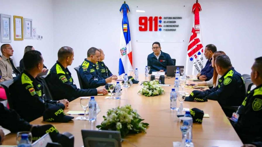 Delegación de la Policía de Colombia visita RD para conocer funcionamiento del Sistema 9-1-1