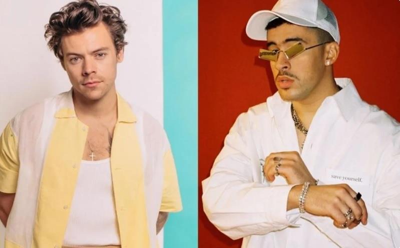 Harry Styles y Bad Bunny, los más escuchados de Spotify