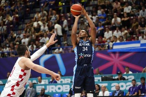 EuroBasket: Giannis guía a Grecia a triunfo sobre Croacia