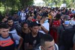 Nueva caravana con unos 400 migrantes parte desde la frontera sur de México Nueva caravana con unos 400 migrantes parte desde la frontera sur de México