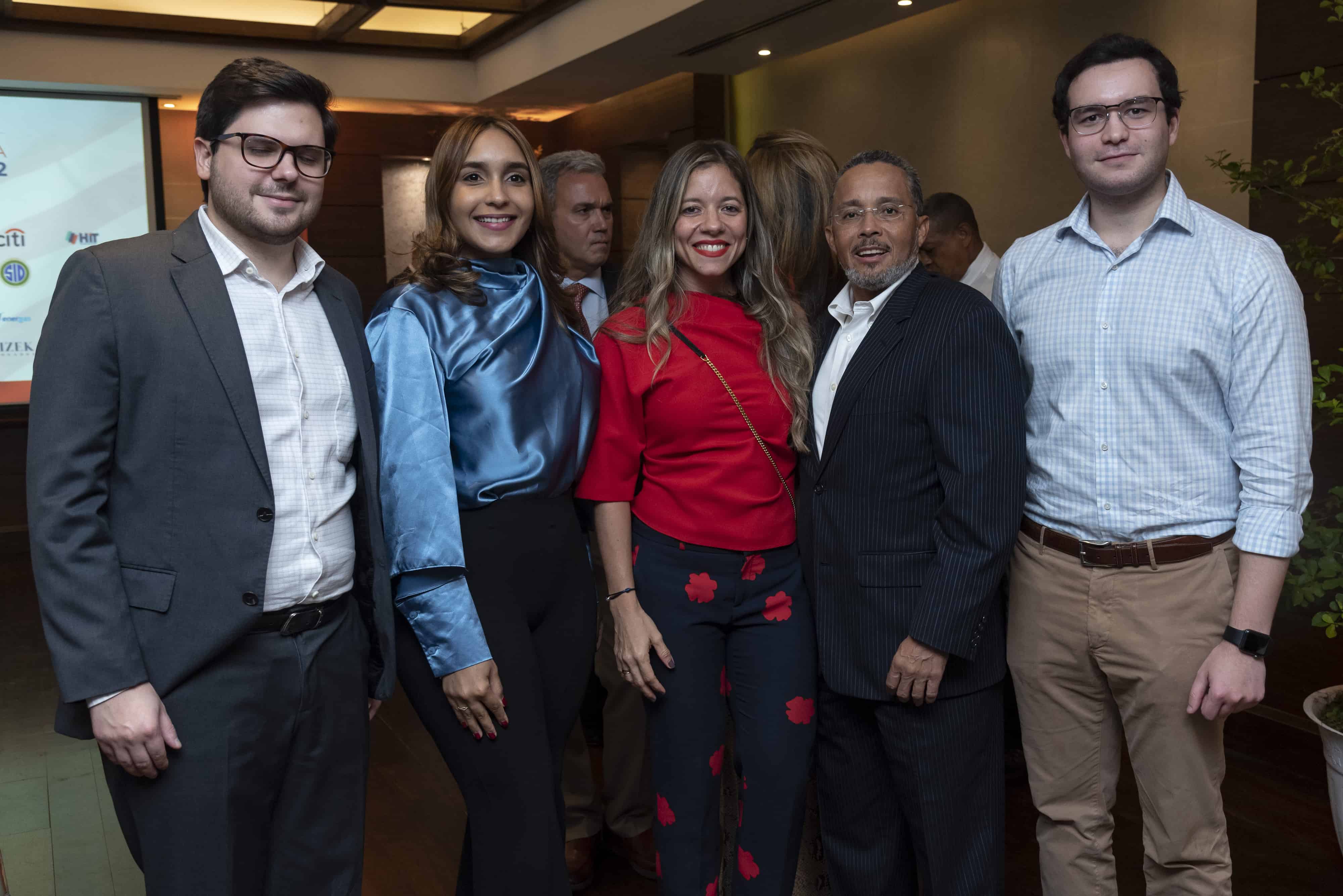 Ricardo Pellerano, Genesis Rodriguez, Caroline bono, Ramón Ortega y Eduardo Pellerano.