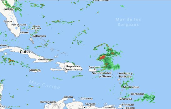 Campos nubosos de tormenta Earl provocarán aguaceros en República Dominicana