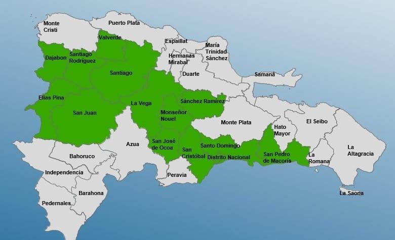 COE mantiene alerta verde para 13 provincias por efectos tormenta Earl