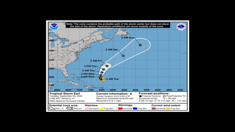 Pronostican aguaceros en algunas provincias, mientras tormenta Earl continúa alejándose en el Atlántico