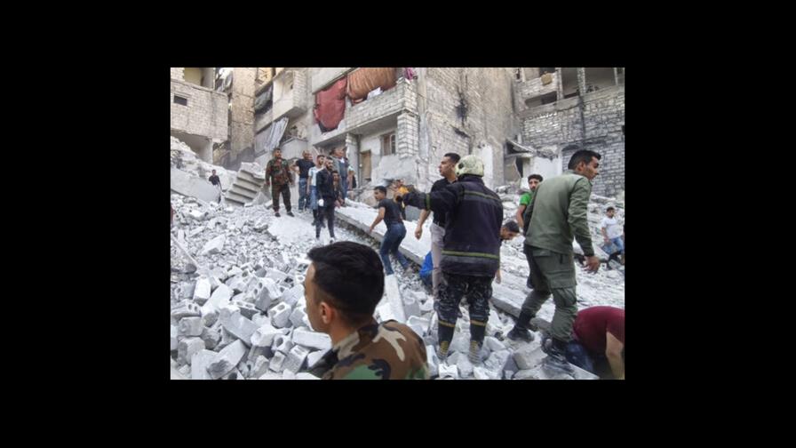 Derrumbe de edificio en Siria mata a 11 personas