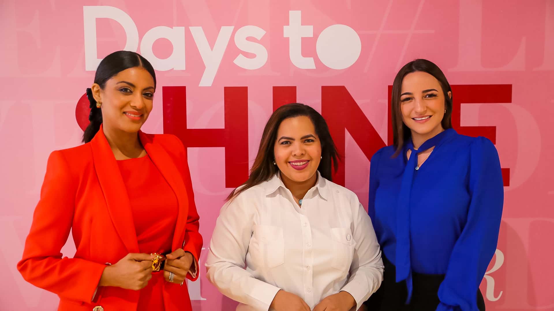 Naty Bautista Bencosme, Marielle Araujo y Anelí Paredes.