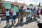 Pobladores de Juan Tomás protestan frente a junta municipal de La Victoria por arreglo de calles Pobladores de Juan Tomás protestan frente a junta municipal de La Victoria por arreglo de calles