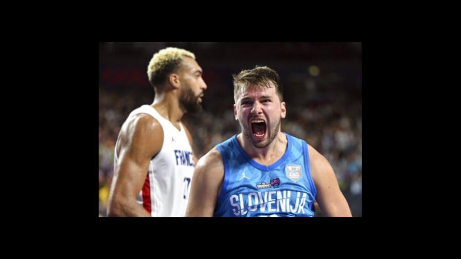 Doncic enloquece con 47 puntos, Eslovenia vence a Francia