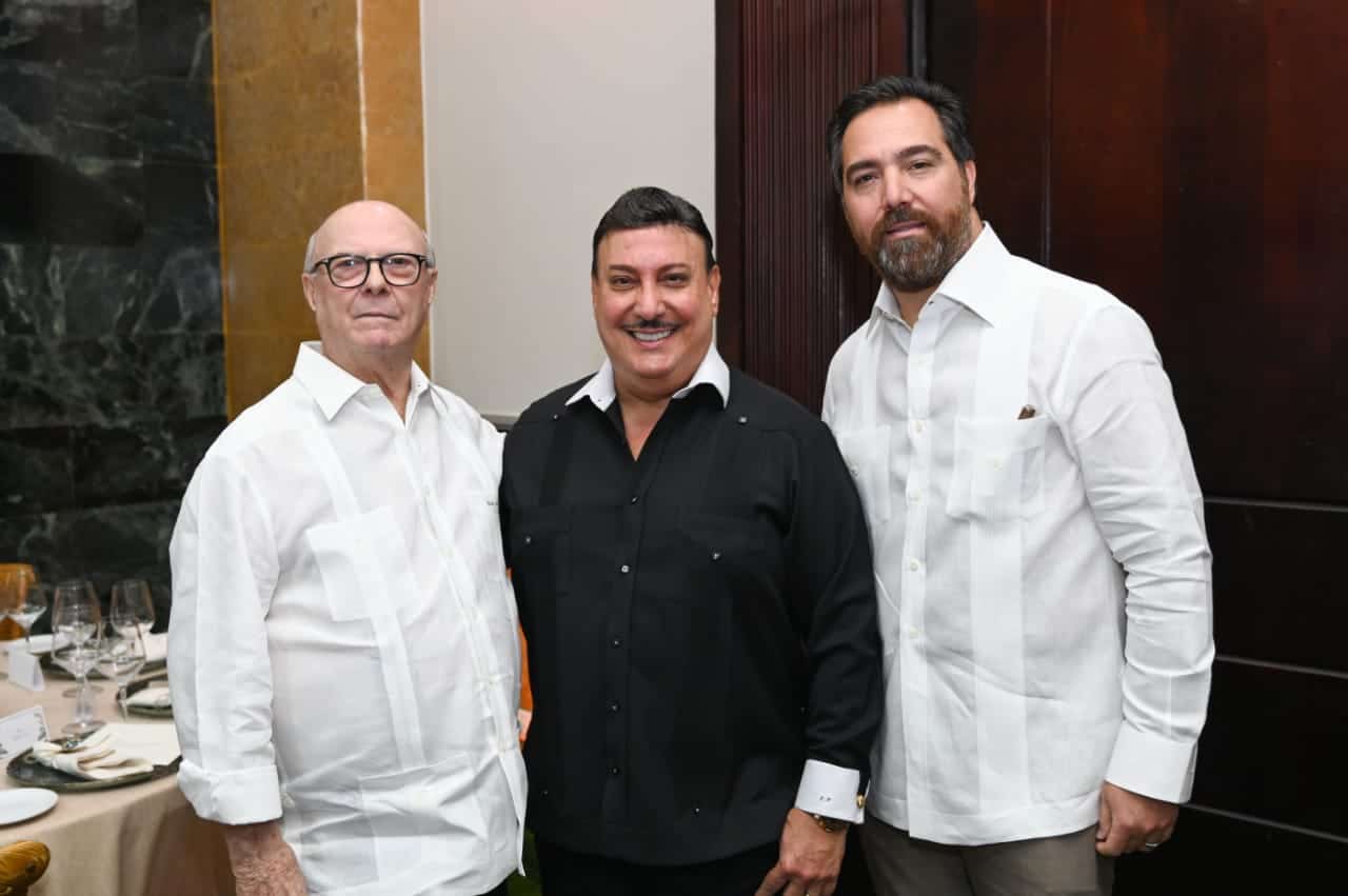 Hipólito Mejía, Carlos Fuente y Ciro Cascella. 