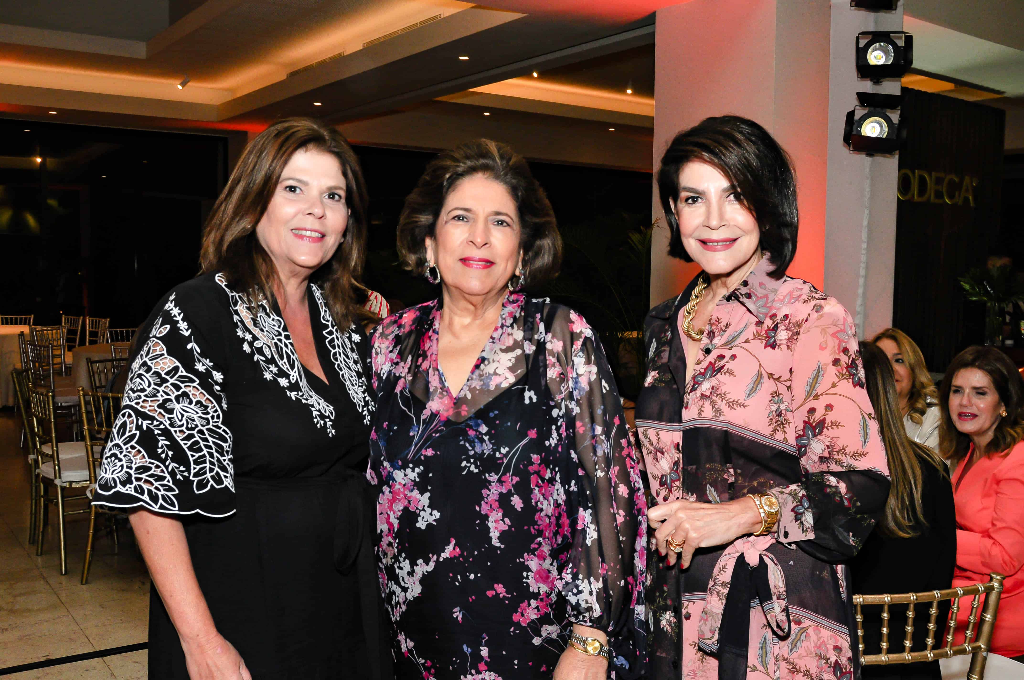 Vilma Bisonó de León, Elsa Risek y Marianela Arredondo