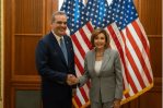 Presidente Abinader y Nancy Pelosi se reúnen en el Capitolio de EEUU