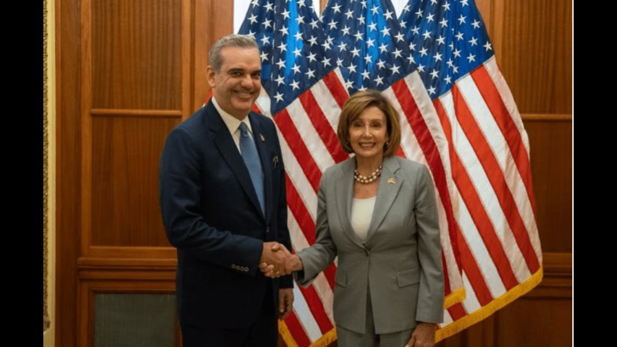 Presidente Abinader y Nancy Pelosi se reúnen en el Capitolio de EEUU