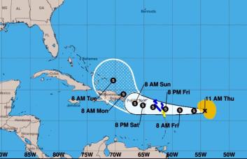 Onamet emite alerta meteorológica temprana ante posible incidencia de la tormenta Fiona