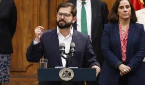 Se desploma aprobación de la gestión del presidente de Chile, Gabriel Boric