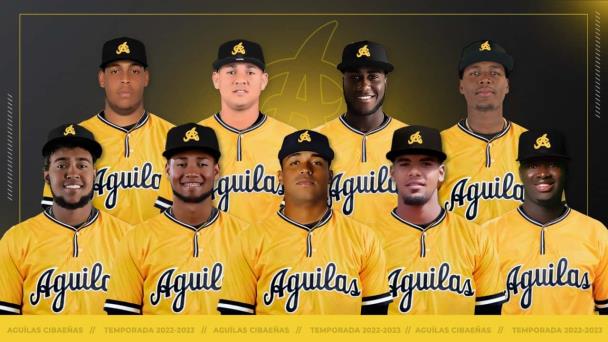 Dominicana Equipo de béisbol – aguilas cibaeñas – Majestic Jerseys