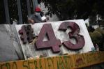 Vandalizan antimonumento a los 43 de Ayotzinapa en el sur de México