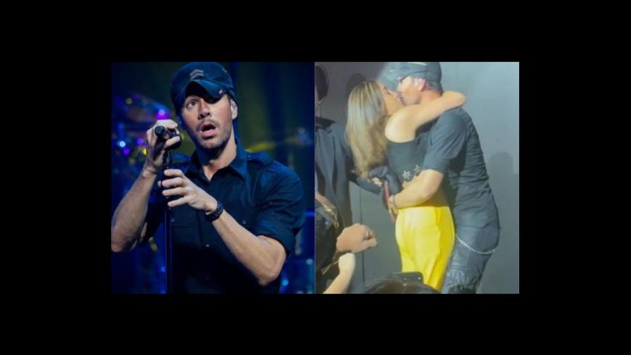 Video | Fanática le roba beso a Enrique Iglesias y la seguridad tiene que intervenir