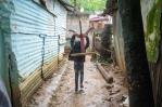 A la expectativa están residentes en barrio de Santo Domingo que se inundan