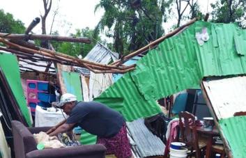 Huracán Fiona destruye varias viviendas en El Seibo