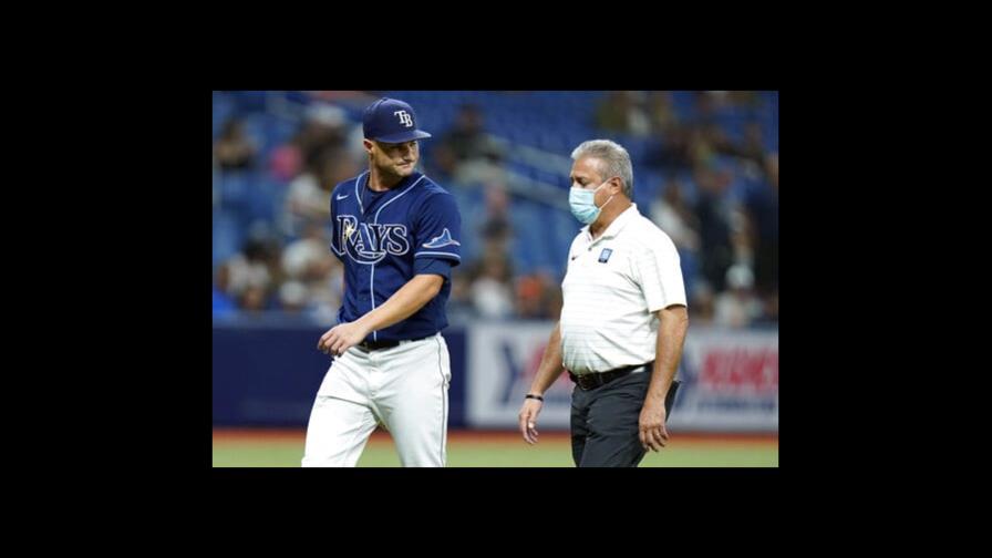 Los Astros vencen a Rays; McClanahan abandona el juego Los Astros vencen a Rays; McClanahan abandona el juego