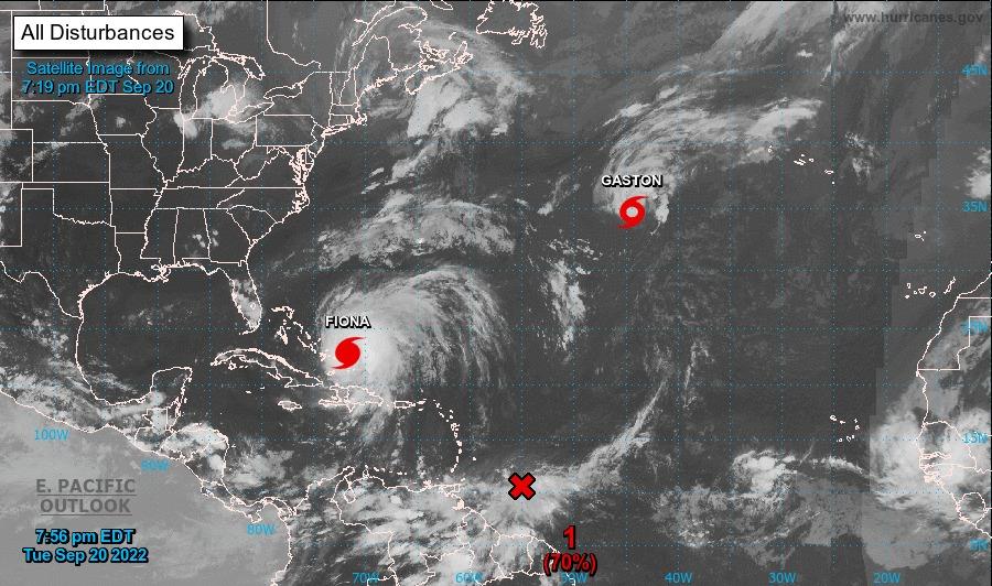 Se forma la tormenta Gastón en el Atlántico mientras Fiona amenaza a Bahamas