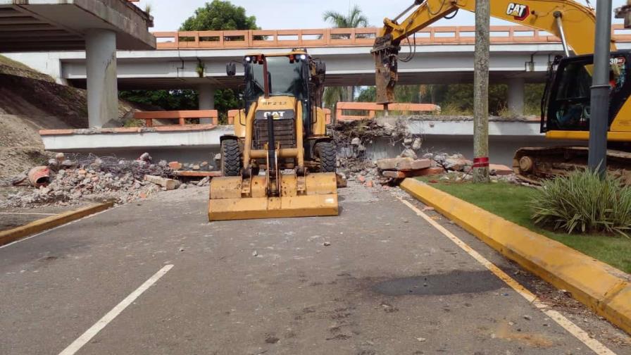 Puente que se desplomó en La Vega estará en dos meses