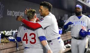 Cachorros anotan 3 en la 8va y superan a Marlins