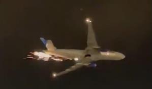 VIDEO| Avión aterriza de emergencia en aeropuerto de Newark en Nueva Jersey