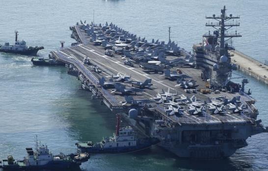 Portaaviones de EEUU llega a Corea del Sur para iniciar ejercicios militares