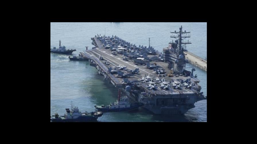 Portaaviones de EEUU llega a Corea del Sur para iniciar ejercicios militares