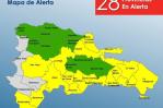 COE pone en alerta amarilla a 18 provincias y 10 en verde por depresión tropical