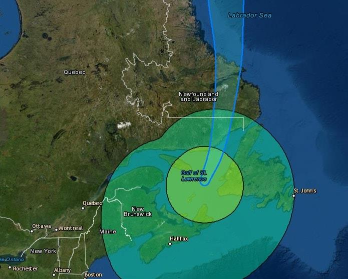 Suspenden avisos de huracán y tormenta en costa de Canadá ante paso de Fiona