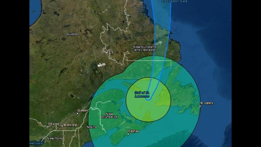 Suspenden avisos de huracán y tormenta en costa de Canadá ante paso de Fiona