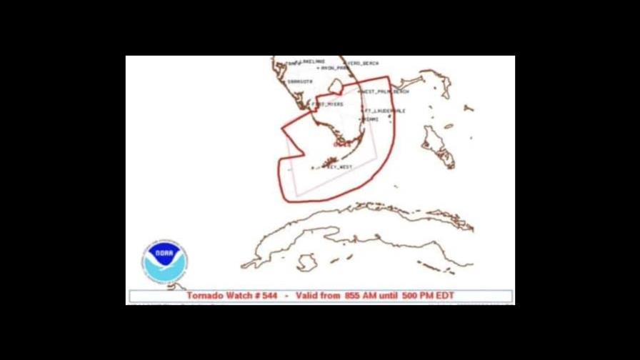 Emiten aviso de tornado para el sur de La Florida Emiten aviso de tornado para el sur de La Florida
