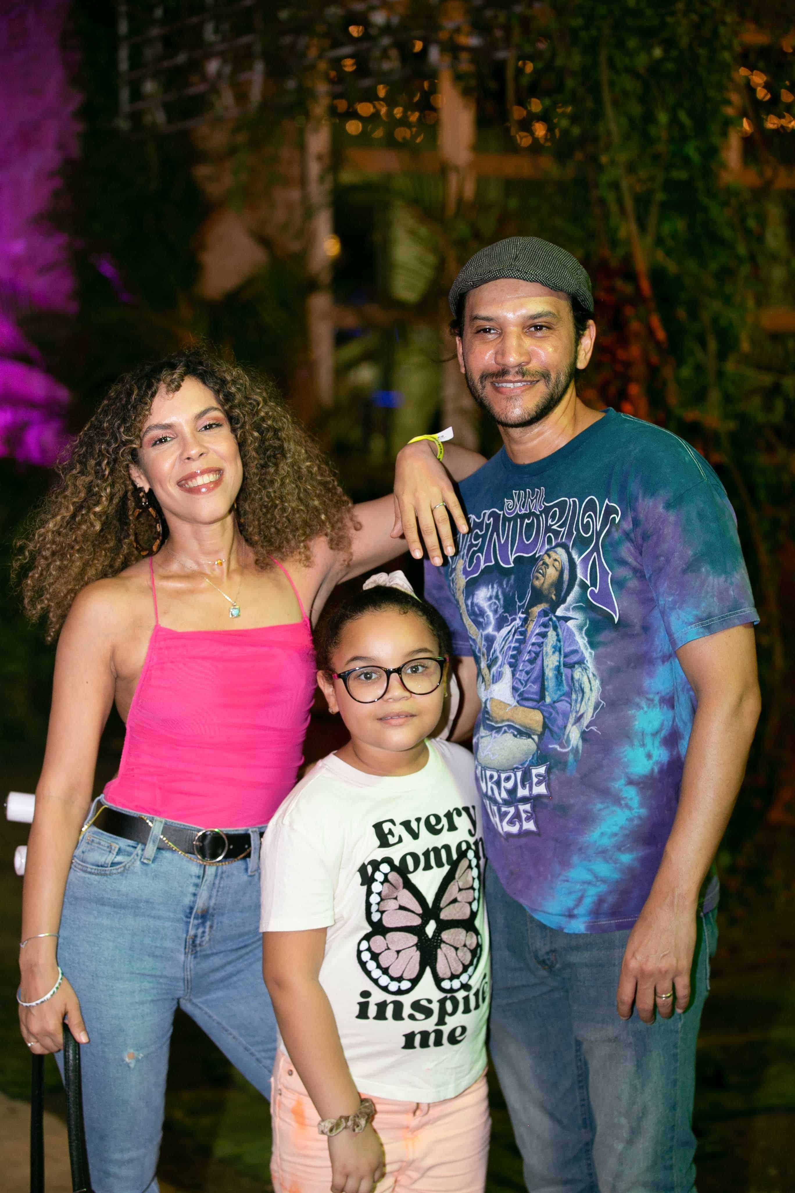 Judith Rodríguez, Maiah y Edward Díaz.