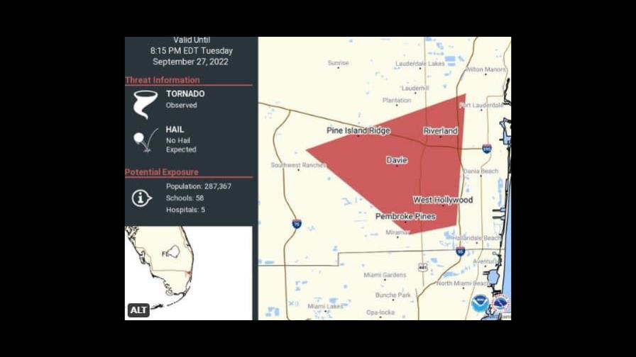 Dos tornados confirmados en Broward mientras Ian acecha a Florida como un gran huracán