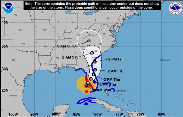 El huracán Ian alcanza categoría 4 en su camino hacia La Florida