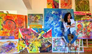 Yubo Fern&aacute;ndez muestra su nueva faceta como artista