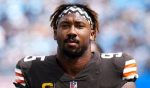 Garrett regresa a Browns tras accidente en auto; es citado