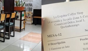 Mujer fue a la cafeter&iacute;a y recibi&oacute; un recargo ins&oacute;lito
