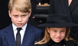 La princesa Charlotte ayudó al príncipe George a seguir el protocolo en el funeral de la Reina