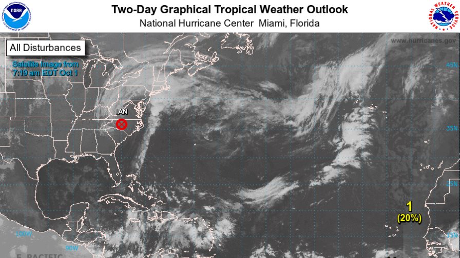 Tormenta Ian se debilita el sábado a su paso por el sureste de Estados Unidos Tormenta Ian se debilita el sábado a su paso por el sureste de Estados Unidos