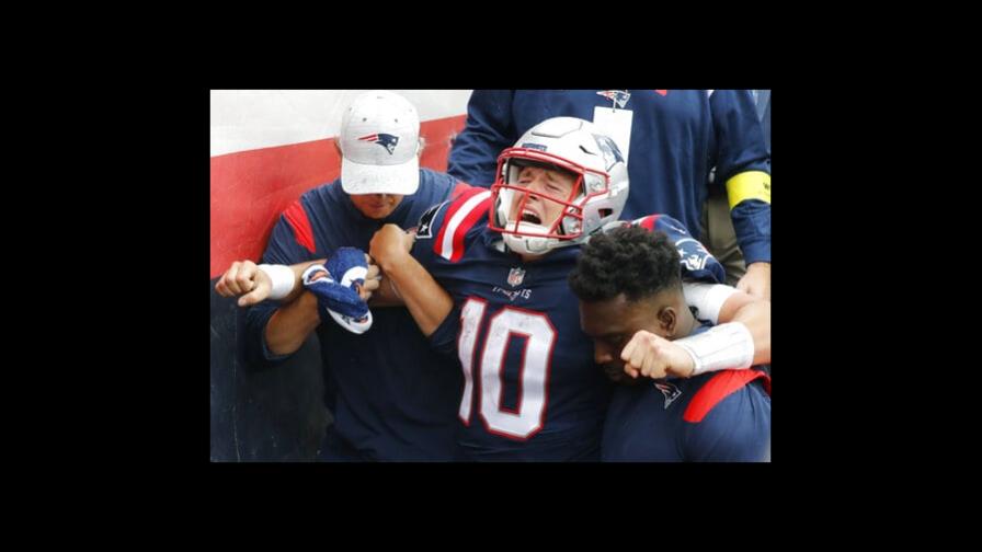 Jones, quarterback de Patriots, descartado pese a entrenar Jones, quarterback de Patriots, descartado pese a entrenar