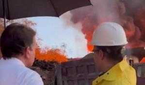 Reportan incendio en las instalaciones de Cemex Dominicana